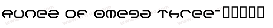 Runez of Omega Three字体转换